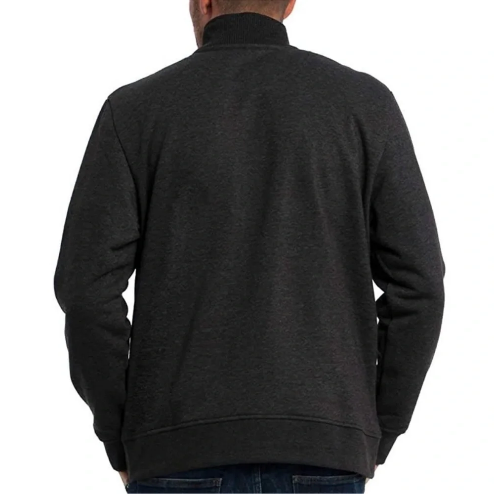 Orvis Signature Quarter Zip Snap Pullover Navy Blue XXL